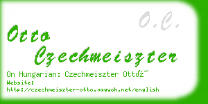 otto czechmeiszter business card